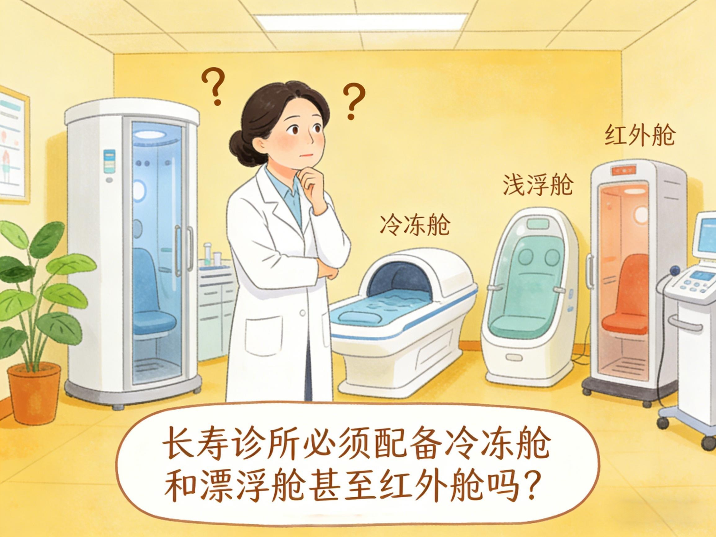 长寿诊所必须配备冷冻舱和漂浮舱甚至红外舱吗？
