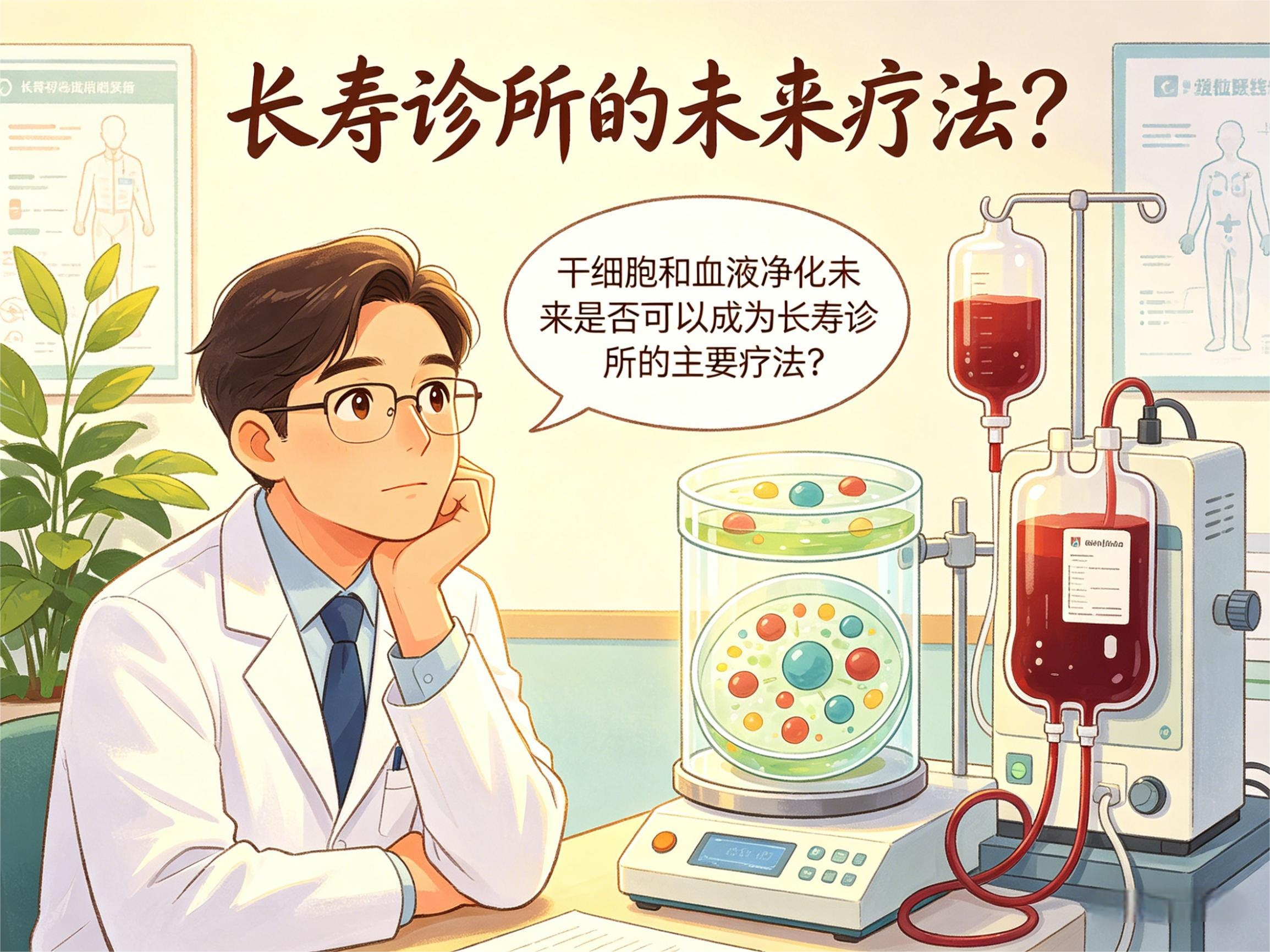 干细胞和血液净化未来是否可以成为长寿诊所的主要疗法？
